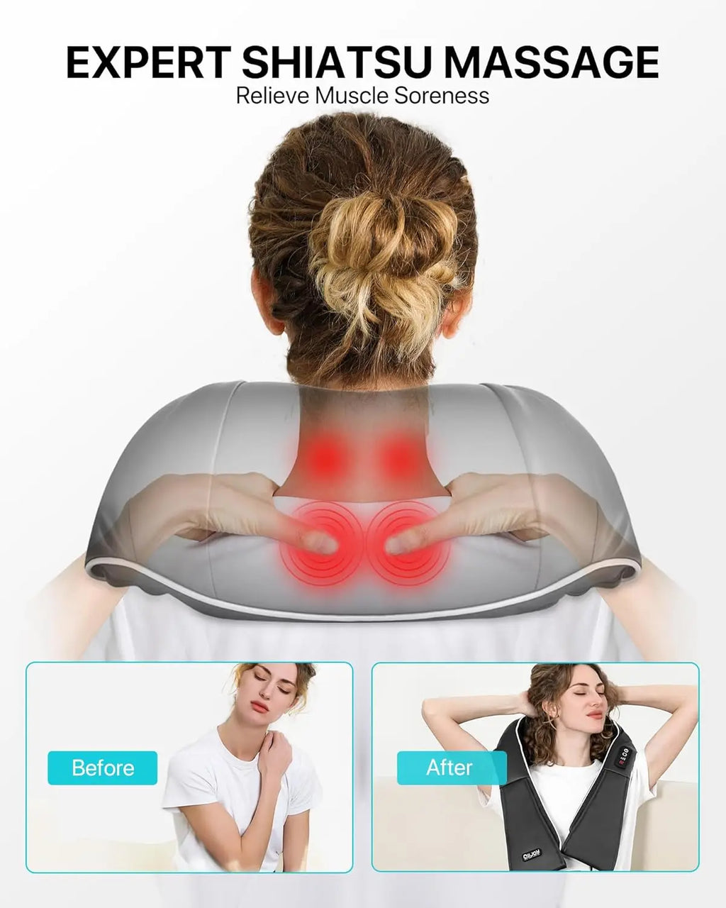 TheVibeSpot NeckEase Shiatsu Massager